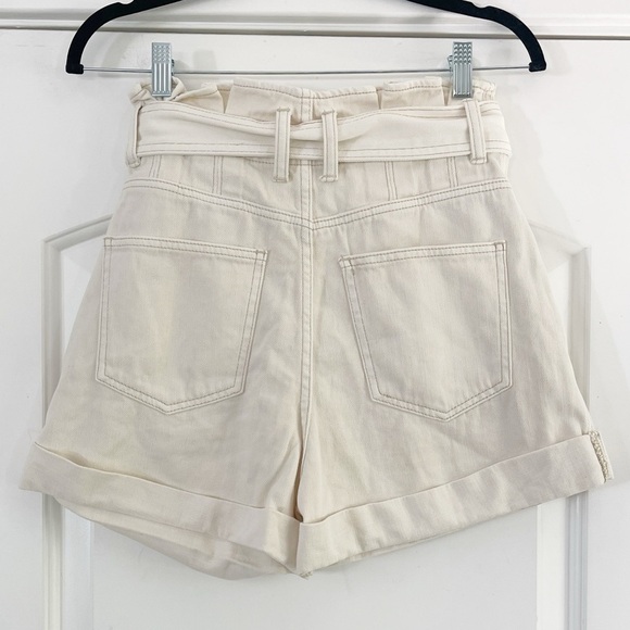 We the Free Nova High Waist Paper Bag Short Plume Cream - XS - Picture 2 of 4